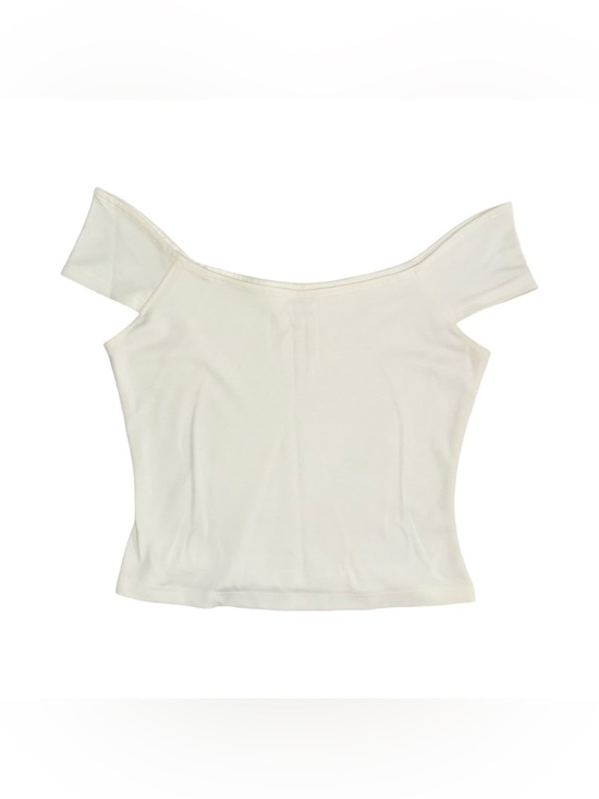 Anthropologie Tops - Maeve Anthropologie White Off-Shoulder Crop Top